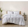 Bibb Home 2000 Count Tufted Duvet Cover 3-Piece - King - White TUFDUVKGWH